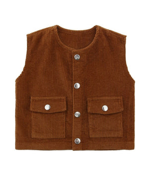 Brown Corduroy Vest