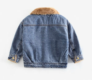 Fur Lined Denim Jacket