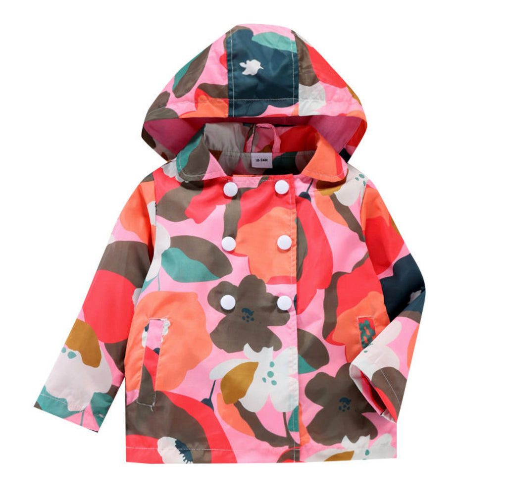 Colorful Camo Hooded Jacket